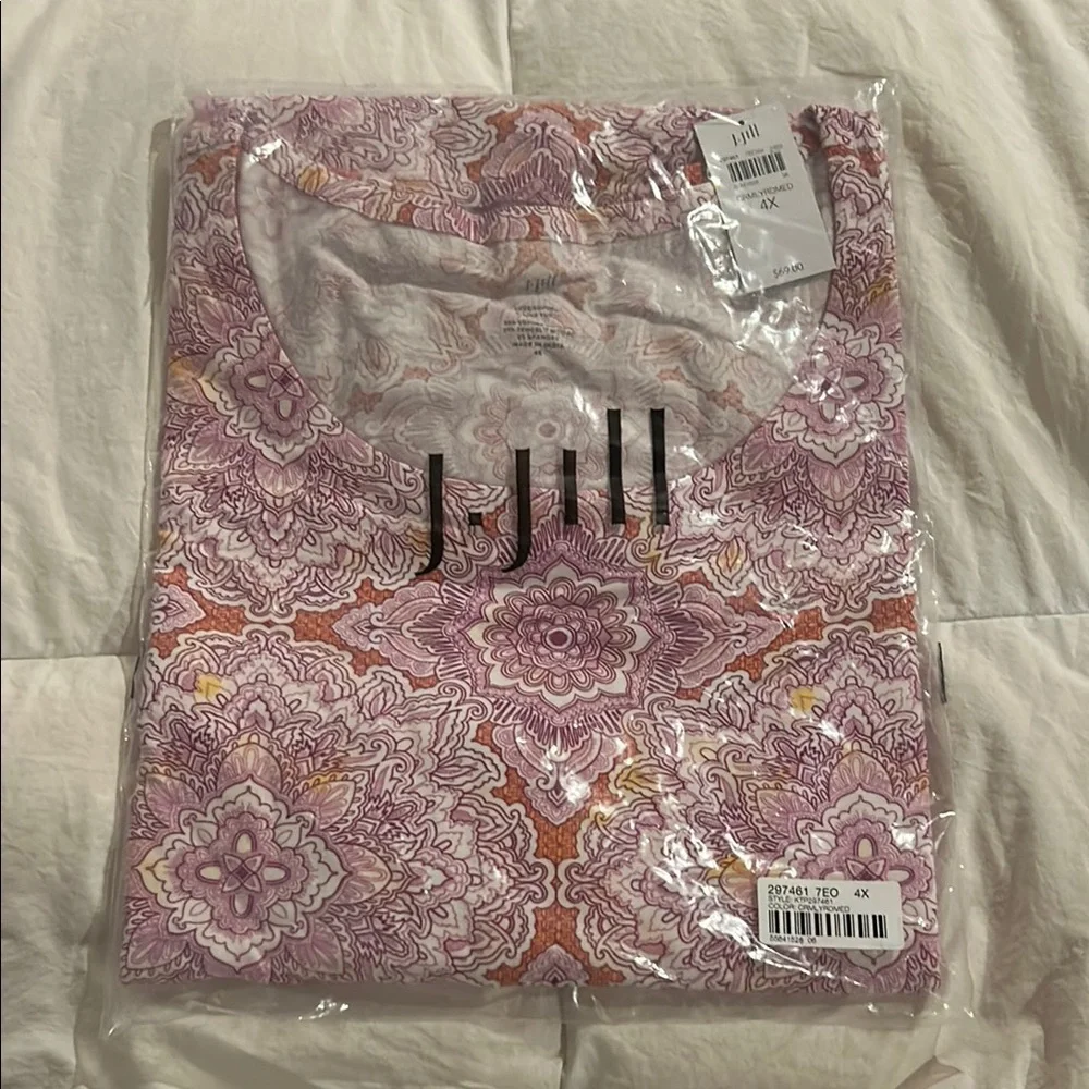 J Jill A-Line Floral Print Top (NWT) - Picture 1 of 6